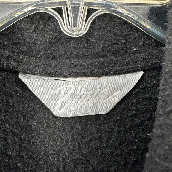 VTG Blaire Medium Jacket Black W/Gold Tone Button Pea Coat Jacket READ - Picture 5 of 6